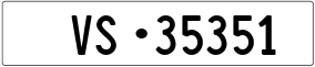 Trailer License Plate